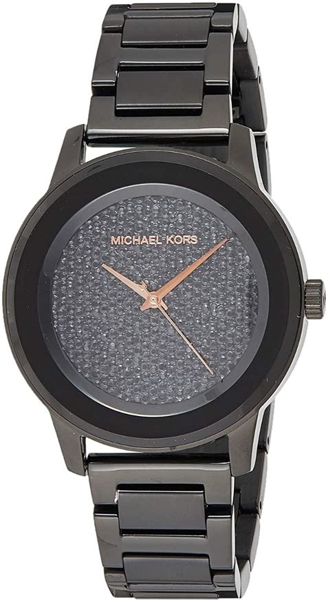 michael kors black kinley watch|Michael Kors MK5999 Kinley Women's Black Ion Diamond Dial .